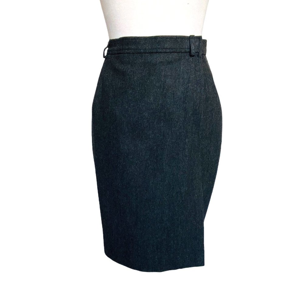 Yves Saint Laurent Rive Gauche Pencil Skirt YSL Vintage 70s 34 Made in France - Picture 4 of 15